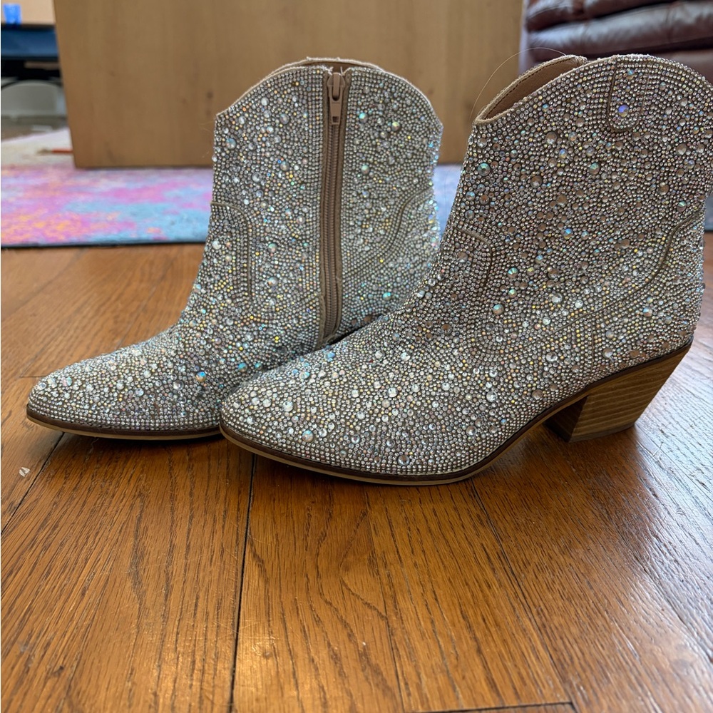 Rhinestone boots- Hey Girl by Corkys Shine Bright Rhinestone Boots - Picture 3 of 10